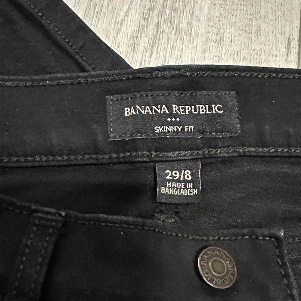 Banana Republic women’s  skinny fitBlack Skinny Jeans size 29/8 - Picture 9 of 10